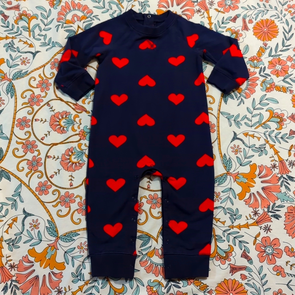 12-18 month Primary Heart one-piece